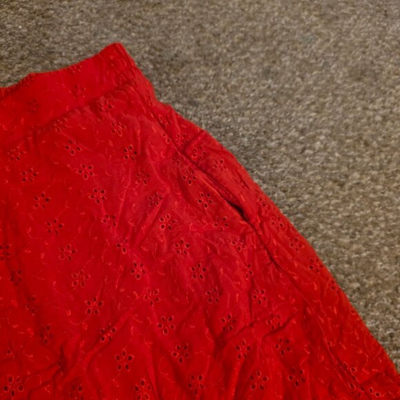NWT Torrid Size 2X Red Midi Skirt A-Line - Picture 3 of 6